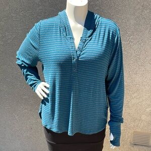 CAbi Riff Hoodie Long Sleeve T-shirt sz XL